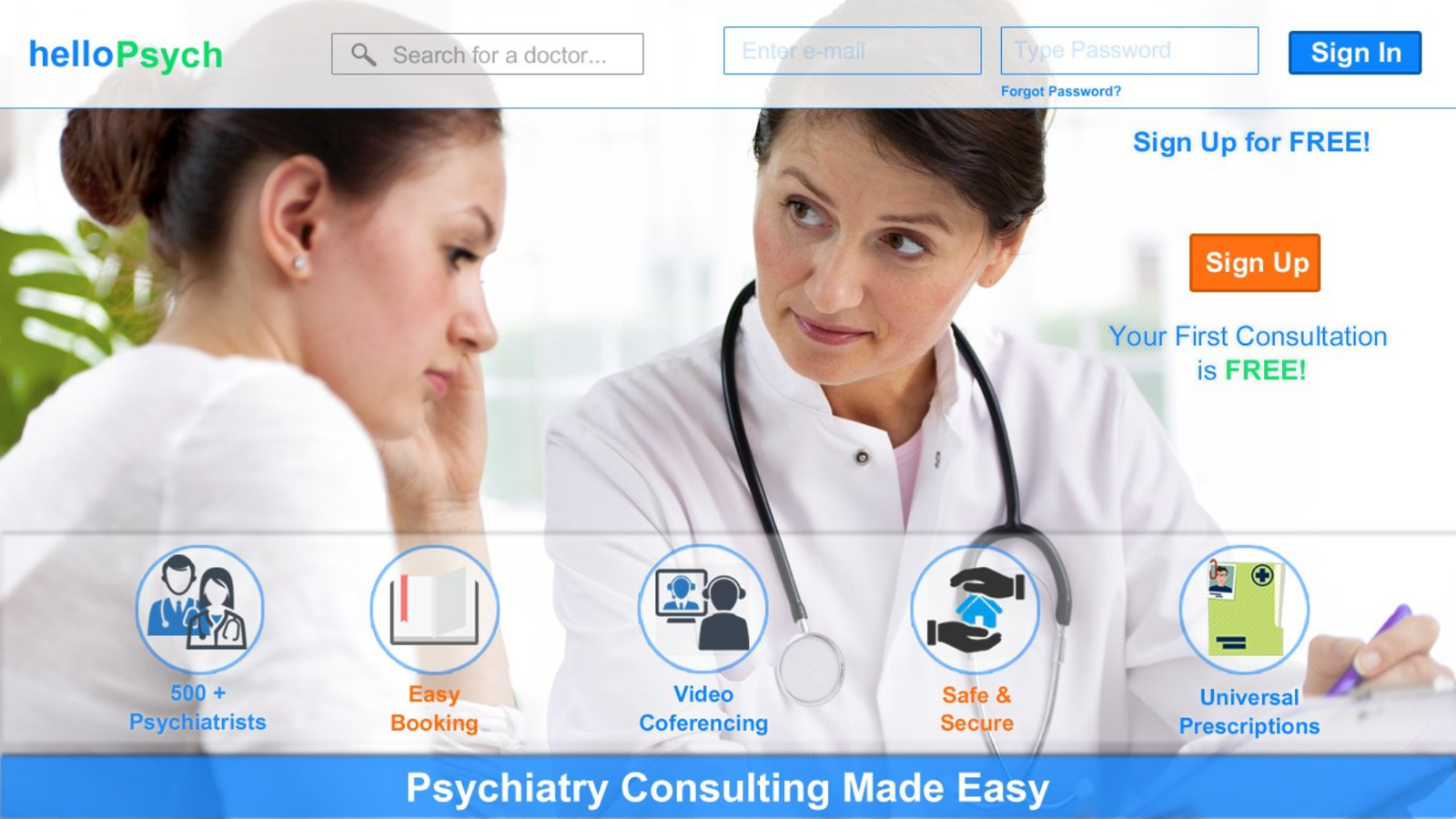 HelloPsych: Designing Navigation for a Mental Health Professional Platform