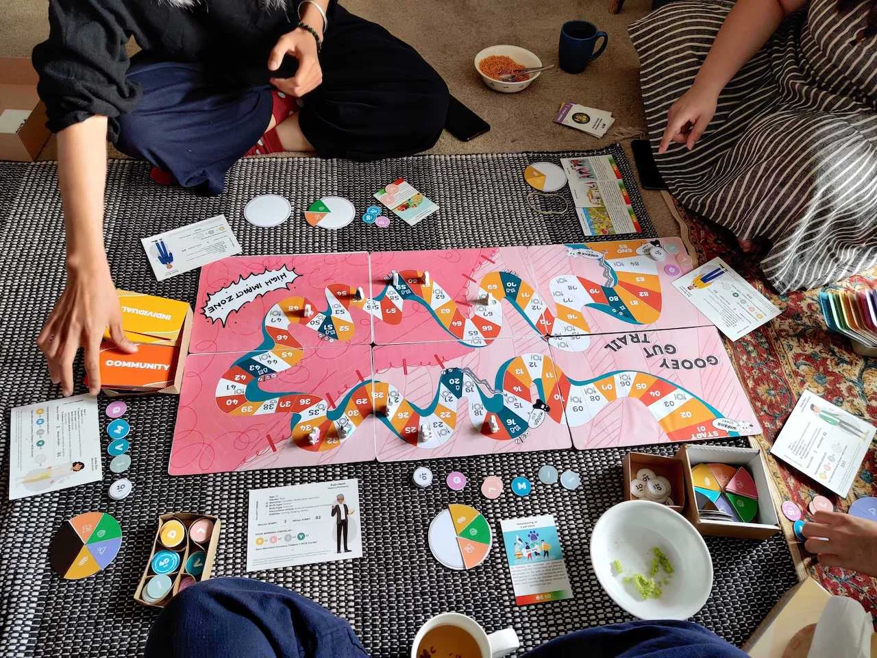 Gooey Gut Trail: Board Game Play to Understand Human-Microbial Interactions